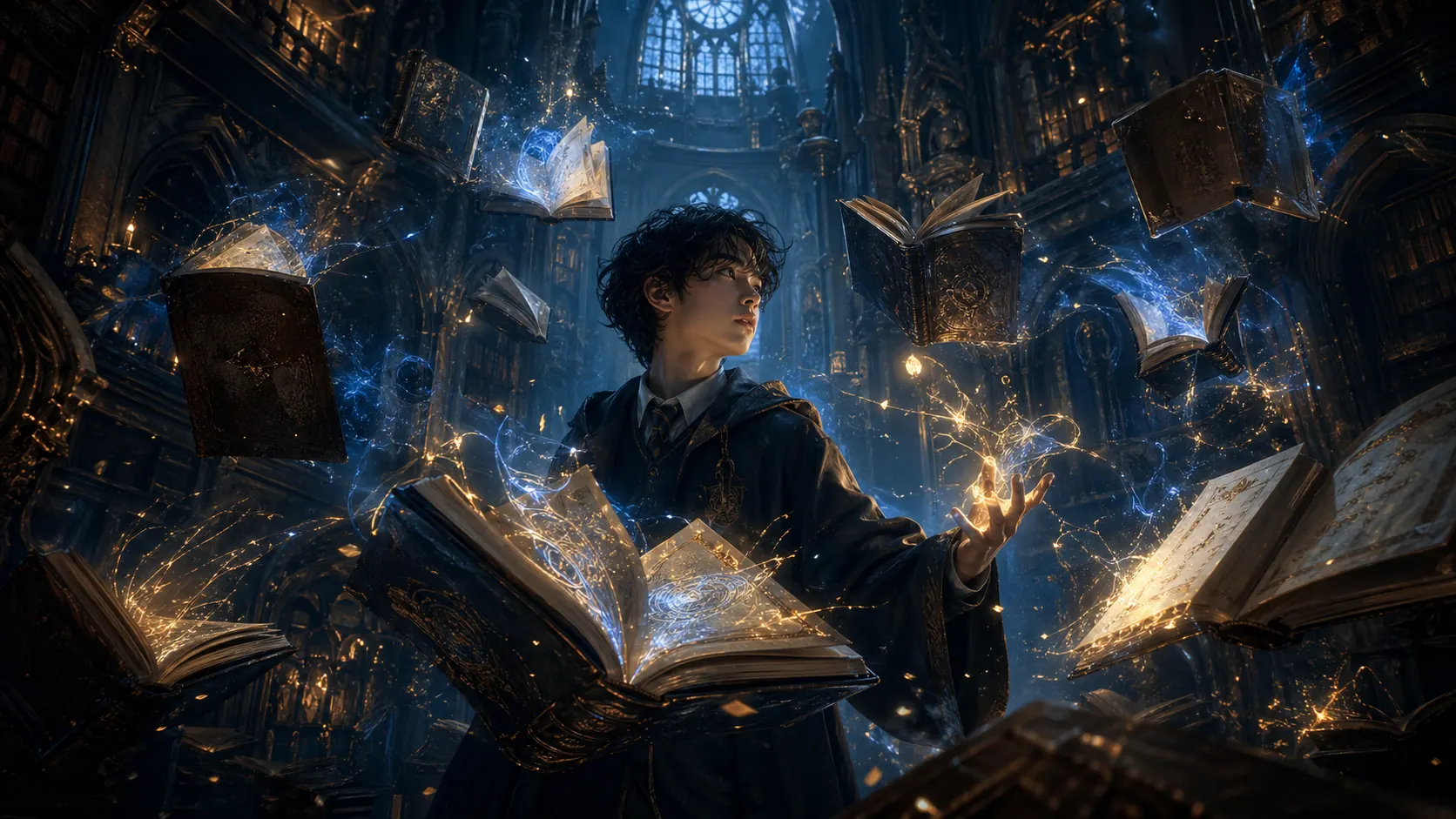 The academy says I have no magic. The forbidden library disagrees.